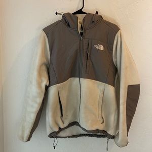 North Face hooded fleece jacket.